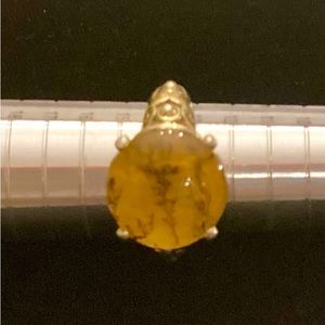 Yellow jasper .925 sterling silver ring
